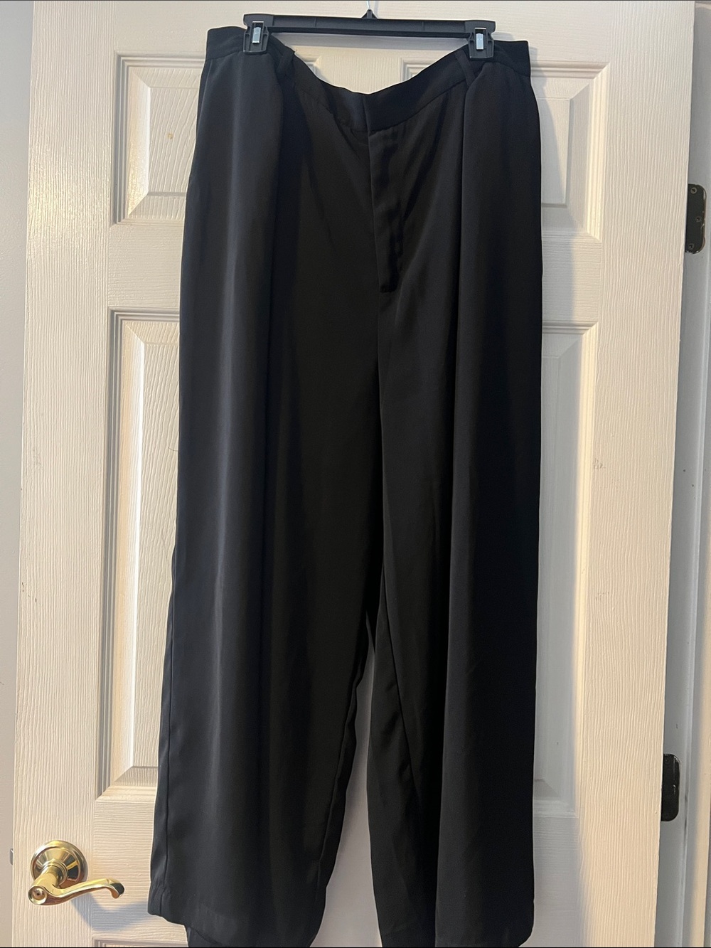 Classic Black Wide-Leg Women’s Dress Pants